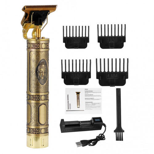 T9 Vintage USB Rechargeable Hair Trimmer Electric Hair Clipper Haircut Machine For Men