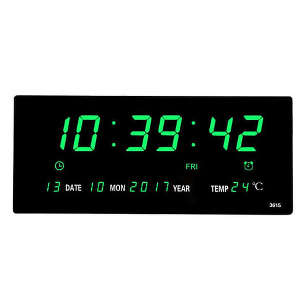 IGTAZY Digital Wall Clock Large Display,13inch Led Decorative Wall Table  Alarm Clock With Calendar, Date, Temperature, Gifts For Elderly, Kids