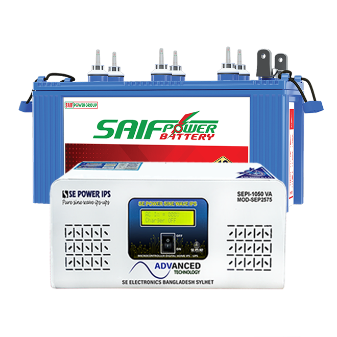 SE POWER 1050 VA DSP IPS SIFE POWER 200 AH BAT PRICE